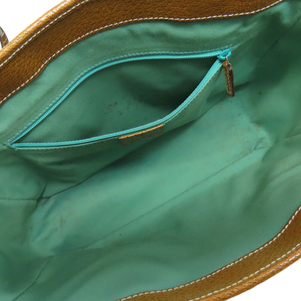 Gucci GG canvas tote bag light blue brown leather - Picture 5 of 11